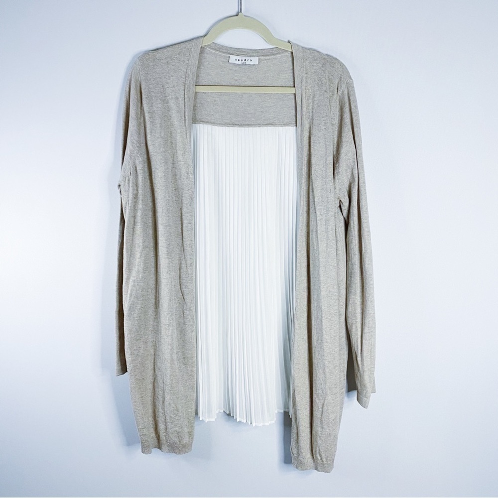 Sandro - Chiffon Back Cardigan
